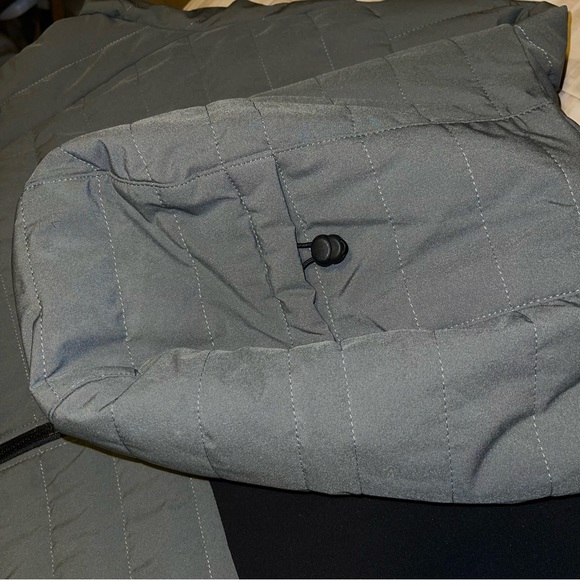 land's end gray puffer zip up jacket - Picture 5 of 5